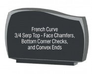 French curve corner checks chamfers convex ends