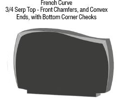 French Curve Bottom Corner Checks