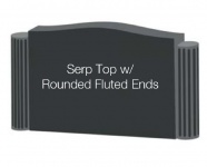 Serp with Fluted Ends
