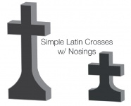 Simple Latin Crosses With Nosings