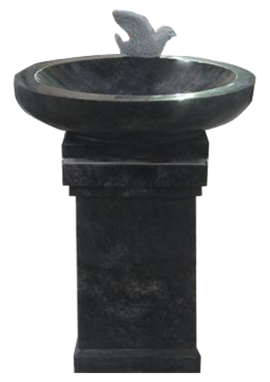 TS 1298 - Bird Bath lid on square pedestal